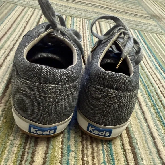 Keds Center III Canvas Lace Up in Gray Charcoal Tweed - Picture 8 of 12